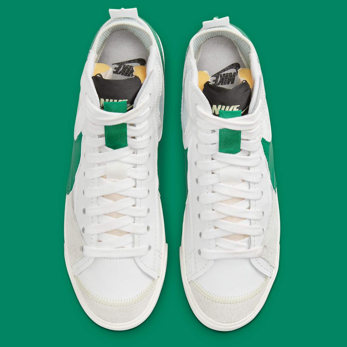 1638556419 892 El Nike Blazer Mid Jumbo aparece en blanco verde