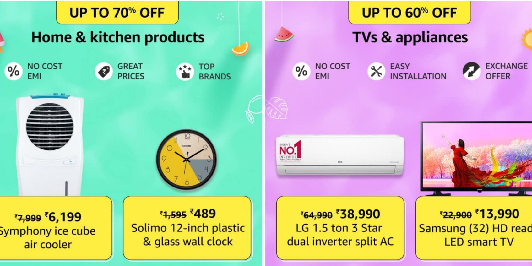 Las mejores ofertas en electrodomésticos (Imagen a través de Amazon India)