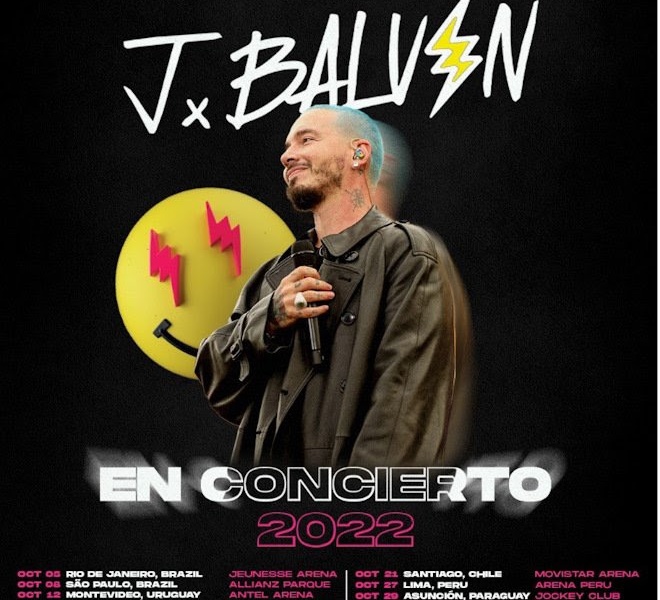 J Balvin anuncia su anticipada gira por Latinoamérica
