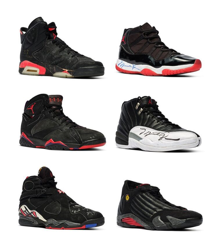 Las seis zapatillas campeonas de Michael Jordan se venden por