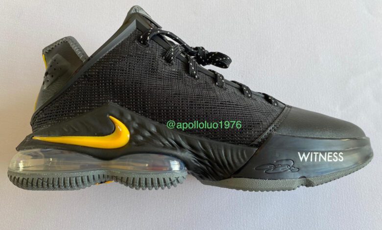 Nike LeBron 19 Low Black Yellow 2022 1