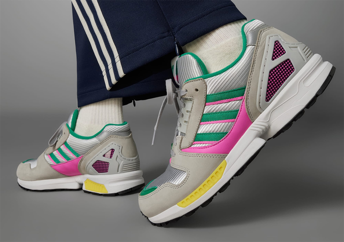 adidas zx8000 grey two court green screaming pink IG3076 7