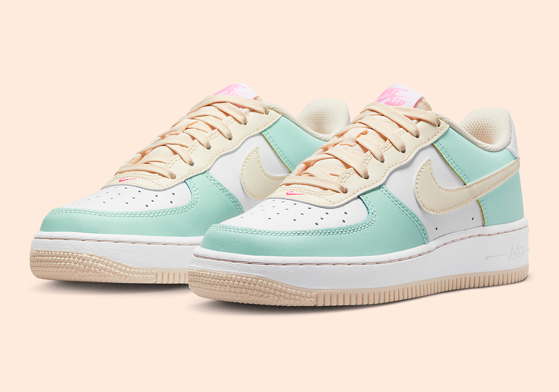 nike air force 1 low emerald rise guava ice pink spell dv7762 300 6